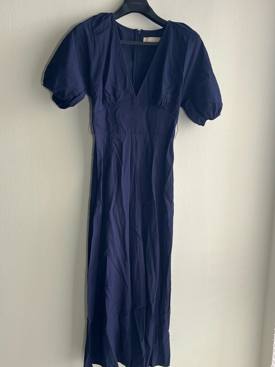 KEEPSAKE the Label Dresses & Skirts - KEEPSAKE the Label Navy Blue Puff-Sleeve Romper Jumpsuit Size XS